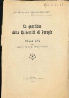 La questione dell'Università di Perugia