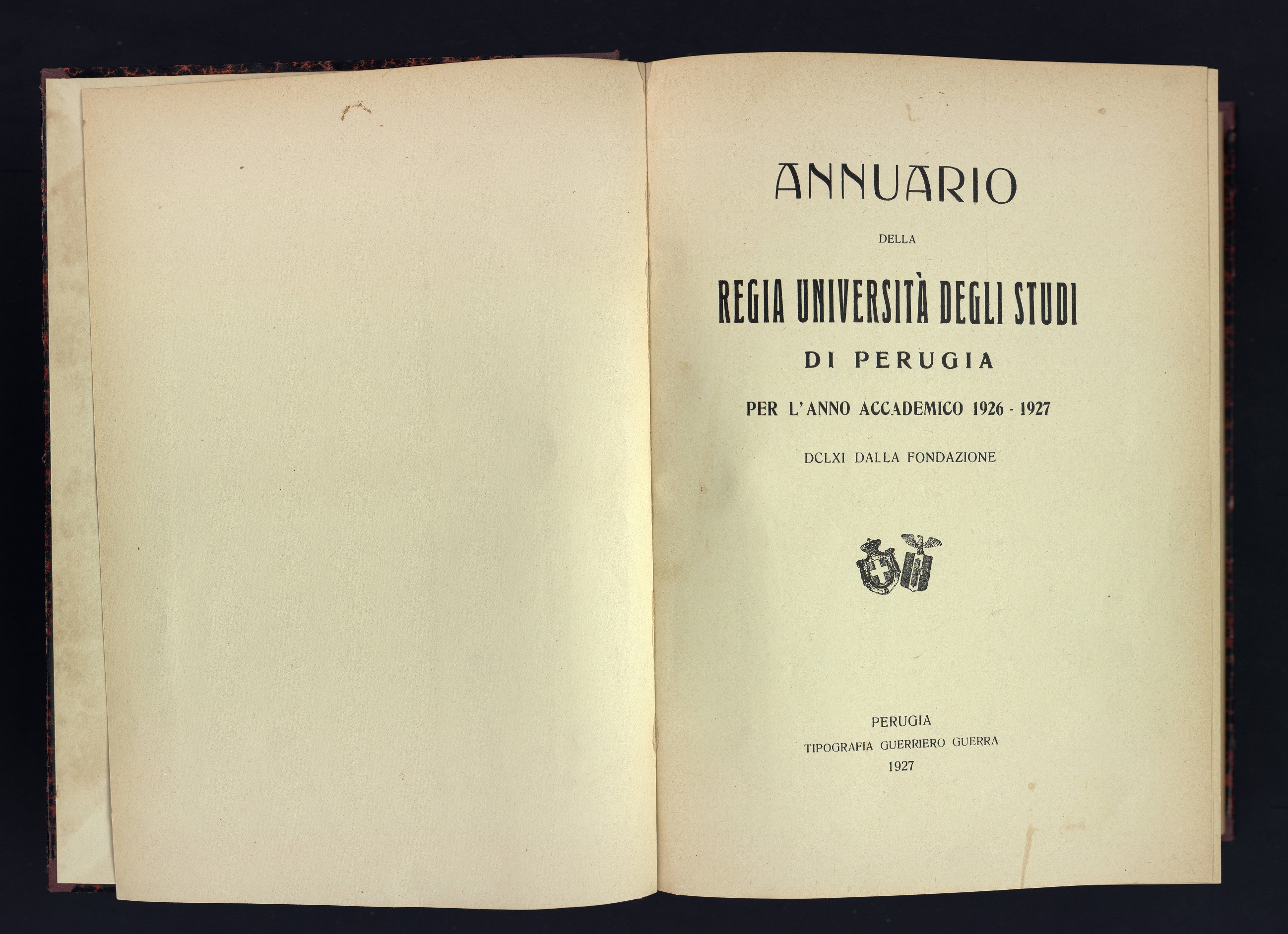 Annuario della Regia Università degli Studi di Perugia per l'Anno Accademico 1926-1927 - Perugia, 1927_(1)